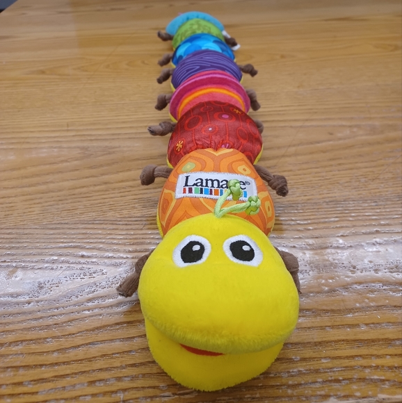 ✓Tomy 24" Lamaze fun Caterpillar Jingle Squeak Rattle Baby Toy Stuffed Plush - Picture 2 of 12